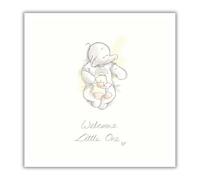 Humphrey's Corner Baby Congratulations Card Baby Humphrey Welcome Little One, Welcome New Baby Card, 6 x 6 inches