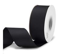 Humphrey's Craft 1-1/2 Inch Black Grosgrain Ribbon - 25 Yards Variety of Color for Crafts DIY Gift Wrapping Making Hair Bows Decoration Wedding Scrapbooking.