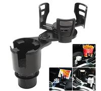 Humview Cup Holder Expander for car 2 in 1 Multifunctional Car Cup Holder Extender Adapter with Adjustable Base Compatible with Hydro Flask, Yeti, Nalgene, 32/40 oz Large Bottles Drinks Mugs