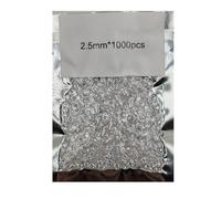 HUMYCC 1000 pcs 5A Clear Cubic Zirconia, 0.8-5.0mm Round Crystal Points Faceted Loose Gemstones for Jewelry Making, 2.0, Gemstone, Moissanite