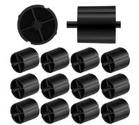 Humyoun 12 Pcs Tape Dispenser Replacement Core 1" Desktop Small Plastic Tape Dispenser Insert Parts for Office Home School Supplies