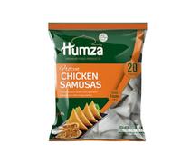 Humza's Chicken Samosa 20Pieces 650G, Spiced minced chicken and Vegetables, Wrapped in a thin Crispy Pastry Frozen Chicken Samosa Easy Cook Crispy and Ideal Snacks for All Time