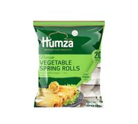 Humza's Vegetable Spring rolls 650g - 20pcs, Frozen, Spiced Vegetables, Wrapped in a thin Crispy Pastry, Ready-to-Cook Frozen Rolls, Perfect for Parties, Snacks, and Starters (Pack of 1)