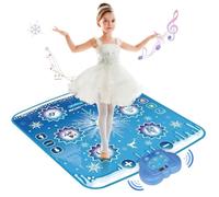 Humzo Frozen Toys Dance Mat for Girls - Bluetooth Illuminated Musical Floor Mat with 4 Play Modes, Adjustable Volume, 2025 New Gift for Girls Age 3-12 Birthday