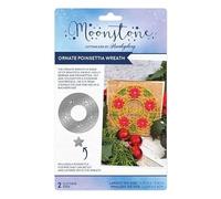 Hun kydory - Moonstone Dies - Ornate Poinsettia Wreath - MSTONE1048 - £14.99