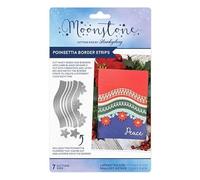Hun kydory - Moonstone Dies - Poinsettia Border Strips - MSTONE1049 - £14.99