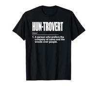 Hun-Trovert Noun Outdoors Female Hunter T-Shirt