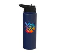 Hunab Ku Aztec Mayan Galaxy Symbol Stainless Steel Insulated Water Bottle