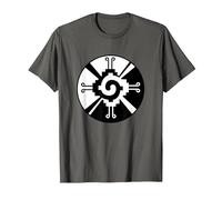 Hunab-Ku Maya Symbol Calendar T-Shirt, Men, Asphalt Grey, Medium