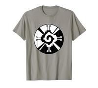 Hunab-Ku Maya Symbol Calendar T-Shirt, Men, Slate Grey, Small