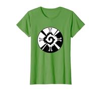 Hunab-Ku Maya Symbol Calendar T-Shirt, Women, Grass Green, Large