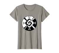 Hunab-Ku Maya Symbol Calendar T-Shirt, Women, Slate Grey, Medium