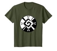 Hunab-Ku Maya Symbol Calendar T-Shirt, Youth, Olive Green, 3T