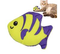 HUNAH Cat Fish Toy, Tropical Fish Kitty Chew Toys, Comfortable Adorable Anti Bite Creative Sturdy Cat Toy With Plush Catnip Help Relax & Comfort Your Pet