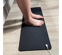 HUNAIGEE Grounding Mat Earthing UK for Improved Sleep 46x72cm Grounding Sheet Earthing Mat Grounding Well Mat Grounding Mouse Pad for Bed, Feet, Yoga, Better Sleep Black