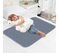 HUNAIGEE Waterproof Bed Pads for Incontinence Washable Bed Wetting Sheet for Adults Washable Bed Protector/Pad Without Tucks Mattress Protector for Incontinence Grey (35x60 inch)