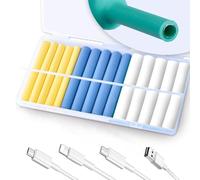 HUNANBANG 30PCS Charger Protector, Cable Protector, Spiral Charger Cord Protector, Flexible Cable Cord Saver, Tube Wrap Cable Wire Kit for DIY