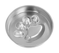Hund Langsamer Rutschfester Hundenapf Fördert Langsames Fressen Zur Gewichtskontrolle Für Küche Wohnzimmer Essbereich Wohnung (Silver, 22x4cm)