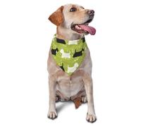 Hund Silhouette Scottie Westie TierDog Bandanas Cat Puppy Scarfs Washable Pet Handkerchief