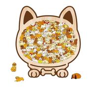 Hunde-Puzzle - 115-teiliges, Farbenfrohes Lernspielzeug Von Morandi, Holzpuzzle | Pädagogisches Spiel In Morandi-Farben Für Kinder, Weihnachten, Familie, Paare, Frauen, Auto