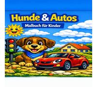 Hunde und Autos: Malbuch für Kinder