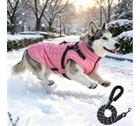 Hundemantel Winterweste Wasserdicht Reflektierend - Erstellbarer Kragen (#2,M)