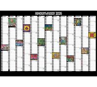 Hundertwasser Mini-Jahresplaner Art 2026: Wandplaner