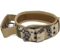 Hundhalsband， Durable Tactical Dogs Collar Personalized Military Dog Wide With Control Handle(Camouflage,Large)