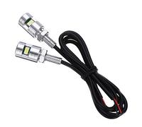 Hundnsney 2X Chrome 5630 Motorcycle Lamp Car Universal License Plate Light 12V
