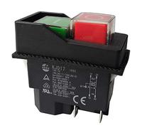 Hundnsney Electromagnetic Switches Pushbutton Switches for Garden Tools KJD17 220V 4 Pin -Terminals