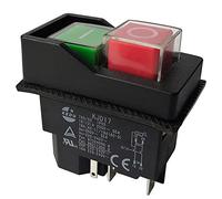Hundnsney Electromagnetic Switches Pushbutton Switches for Garden Tools KJD17 220V 5 Pin -Terminals