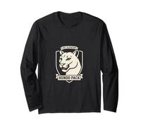 Hundo Pack 100 Mile Ultra Runner Cougar Mascot Long Sleeve T-Shirt