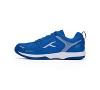 HUNDRED Men's Court Star Badminton Shoe, Blue/White, 6 UK