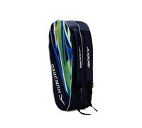 Hundred Debut Badminton and Tennis Racquet Kit Bag | Material: Polyester | Multiple Compartment with Side Pouch | Easy-Carry Handle | Padded Back Straps | Front Zipper Pocket (6 in 1)