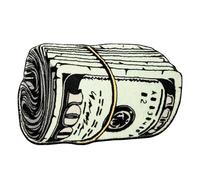 Hundred Dollar Bill Artistic Carpet, Creative Carpet - Cozy Soft, Living Room Deco, Bedside, Bath Mat (C, 15.7 * 23.6 inches)