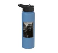 Hundred Men Meme Gorilla Leading The Way Stainless Steel Insulated Water Bottle