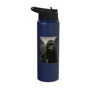 Hundred Men Meme Gorilla Leading The Way Stainless Steel Insulated Water Bottle