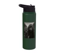 Hundred Men Meme Gorilla Leading The Way Stainless Steel Insulated Water Bottle