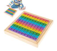 Hundred Number Board - Counting Grid, Math Learning Chart, Wooden Number Puzzle | Educational Board with Removable Tiles for Early Numeracy Skills Sorting Counting and Classroom Activities