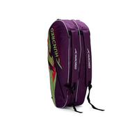 Hundred Strike Badminton and Tennis Racquet Kit Bag | Material: Polyester | Multiple Compartment with Side Pouch | Easy-Carry Handle | Padded Back Straps | Front Zipper Pocket (6 in 1)