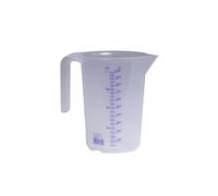 Hunersdorff 1000ml Plastic Graduated Beaker Meßkanne Measuring Jug with Handle Transparent Lebensmittel