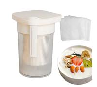Hung Curd Maker, Milk Whey Separator, Reusable Fine Mesh Strainer for Yogurt Making Cheese Fermentation Juice Extraction Coffee Brewing Milk Prep Soup Straining & Meal Cooking