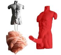 Hung Hook Fun Muscular Man Wall Hook, 3D Muscle Man Coat Hanger for Bathroom Bedroom, Wall Mounted Muscle Men Hooks for Towels Coats and Bags, Unique Humorous Home Decor