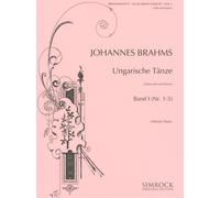 Hungarian Dances Vol. 1 cello and piano Brahms No. 1-5 Benjamin - Simrock Saddle