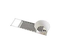 Hungarian Express Dumpling Noodle Maker, Nokedli Szaggato, Tin-Plated Metal and Plastic, 31 cm Long, Traditional Kitchen Tool