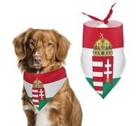 Hungarian Flag Hungary Emblem Pet Bandanas Dog Costume Puppy Cat Kerchief Triangle Scarf