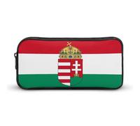 Hungarian Flag Hungary Emblem Simple Pencil Case Big Capacity Pouch Box Travel Makeup Bag
