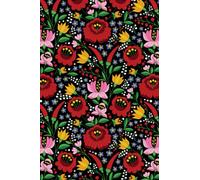 Hungarian Folk Art Notebook: Ruled diary,journal 120 Pages 6x9 inches