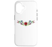 Hungarian folk art vector desing from kalocsa magyar Case for iPhone 16