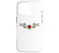 Hungarian folk art vector desing from kalocsa magyar Case for iPhone 16 Pro